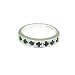9ct White Gold Ladies Vibrant Sapphire Eternity Ring - Free Delivery - Finger Sizes L to Z Available