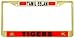 Tamil Eelam Tigers Flag Gold Tone Metal License Plate Frame Holder
