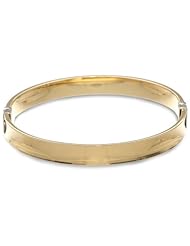 Bonded Sterling Silver and 14k Yellow Gold Bangle Bracelet
