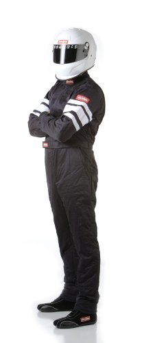 RaceQuip 120007 120 Series XX-Large Black SFI 3.2A/1 Multi-Layer One-Piece Driving Suit