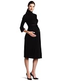 Maternal America Women's Lantern Sleeve Dress, Black, Large Maternal America Women's Lantern Sleeve Dress, Black, Large
