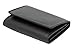 Genuine Cowhide Leather Billfold Trifold Wallet with Center Flap ID Window