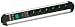 Bachmann 331.013 Tischsteckdose Classic Line Alu 6-fach mit berspannungsschutz und Schalter