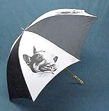 Bull Terrier Umbrella by Porcelain by Rosalinde (60' Arc)