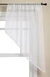 Stylemaster Elegance 56 by 38-Inch Sheer Voile Swag Pair, White