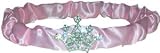 Mud Pie Baby If the Tiara Fits Pink Satin Crown Headband