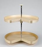 Peter Meier Kidney Shaped Wood Lazy Susan 32" - 2 shelf set 82-74TE-12