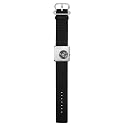 Cacharel - Montre Femme  Acier - CW5409NY - Quartz Analogique - Carr&eacute;e - Cadran Motif - Bracelet Cuir Noir