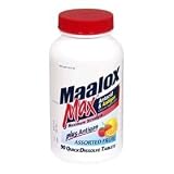 Maalox Antacid & Antigas, Maximum Strength, Multi Symptom, Assorted Fruit, Tablets, 90 Count