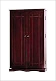 IMAGE OF Leslie Dame CD,DVD Media Storage Cabinet with Door in Cherry