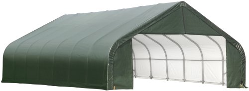 ShelterLogic 86055 Green 30'x32'x16' Peak Style Shelter