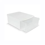 Stacking Plastic Storage Drawers- Small / White