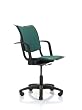 HAG Conventio Wing Chair, Low Back, w/ Arms (Black Fabric)