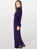 American Apparel Cotton Spandex Jersey Long Sleeve Turtleneck Maxi Dress