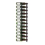 VintageView 36 Bottle Wine Rack -3 Deep - Black