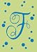 Monogram Polka Dot Regular Size Flag - F