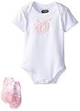 Mud Pie Baby-Girls Newborn Tiny Dancer Ballet Boxed Set, Pink/White, 0-6 Months
