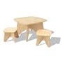 Project Table & Stools - Natural
