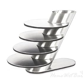 Stainless Steel Coaster and 5-pc. Stand Set by Oggi