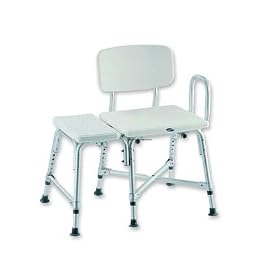 Bariatric Transfer Bench SizeTypeA : Seat Width including transfer section: SizeA : 27" SizeTypeB : Seat Surface Depth: SizeB : 16" Color : White Warrant