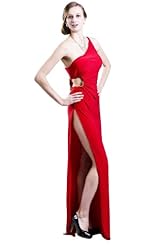 Sexy One Shoulder Spandex Slit Evening Dress/Party Dress 