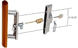 Sliding Glass Patio Door Handle Set with Internal Lock for Viking Doors, 3-15/16" Screw Holes, Keyed, Wood/Aluminum Sliding Glass Patio Door Handle Set with Internal Lock for Viking Doors, 3-15/16" Screw Holes, Keyed, Wood/Aluminum