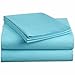 Hospital Twin Extra Long 100% Cotton 200 TC Sateen Sheet Set - Soft and Comfy - by Crescent Bedding (Aqua, Twin XL)
