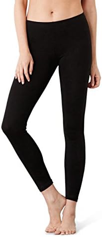 Allure Culture Women's Solid Basic Full Length Leggings (Black, L-XL)