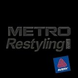 Metro Matte Black Wall Graphic, Craft, Cricut & Sign Vinyl Decal Adhesive-Backed Sticker Film 12