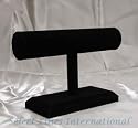NEW Black Velvet Bracelet T-Bar Jewelry Display Bangle