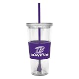 NFL Baltimore Ravens Lidded Cold Cup with Straw
