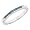 0.18ct Channel Set Blue Diamond Wedding Anniversary Band Ring 14K White Gold (0.18cttw, SI Clarity) - 4