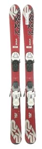 Used K2 Apache JSL Kids Snow Skis with Marker 4.5 Binding 112cm C