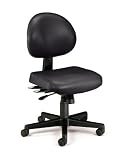 Vinyl 24 Hour Computer Task Chair - Black Vinyl