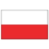 Poland Polish Polska Flag car bumper sticker 5 x 4