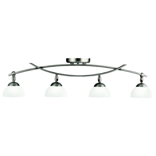 Kichler Lighting 42164AP Bellamy 4-Light Halogen Directional Fixed Rail Light, Antique Pewter
