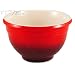 Le Creuset 2-5/8-Quart Small Ribbed Rim Stoneware Mixing Bowl, Red