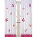 Pink and Orange Butterfly Window Treatment Panels - Set of 2