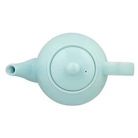 Dexam London Pottery 6 Cup Globe Teapot Pale Blue