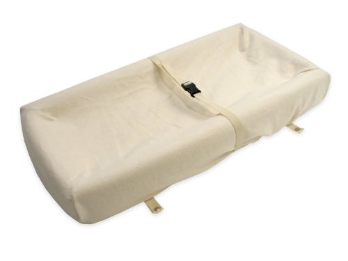 NaturePedic Organic Cotton Contoured Changing Pad Cover -- natural