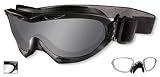 Wiley X Nerve Goggle Series Smoke/Clear/Matte Black w/Rx Insert