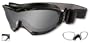 Wiley X Nerve Goggle Series Smoke/Clear/Matte Black w/Rx Insert
