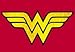 Wonder Woman Logo Adult Red T-Shirt Tee Shirt