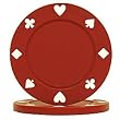 100 Suited Composite Chips - Red