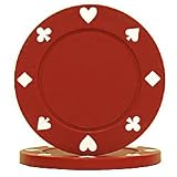100 Suited Composite Chips - Red