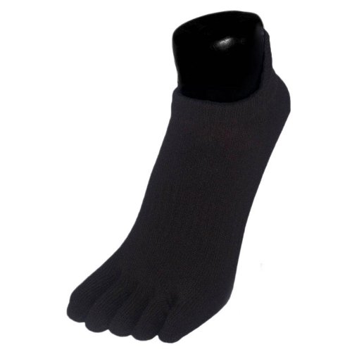 ToeToe Sports Runner Anklet Toe Socks Chaussettes-Black-L