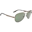 Spy Parker Sunglasses - Spy Optic Metal Series Casual Eyewear - Antique Gold/Grey Green