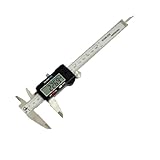 uxcell 工業　ブラック　0-150mm　LCDデジタル　ノギス　　ツール　シルバートーン