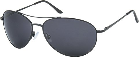 Mens Sunglasses  Mens Black Cobra Aviator Sunglasses With Smoked Lenses + Protective Case & Cleaning Cloth Affordable Sunglasses