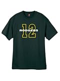 Mens Rodgers 12 Dark Green T Shirt Size Medium